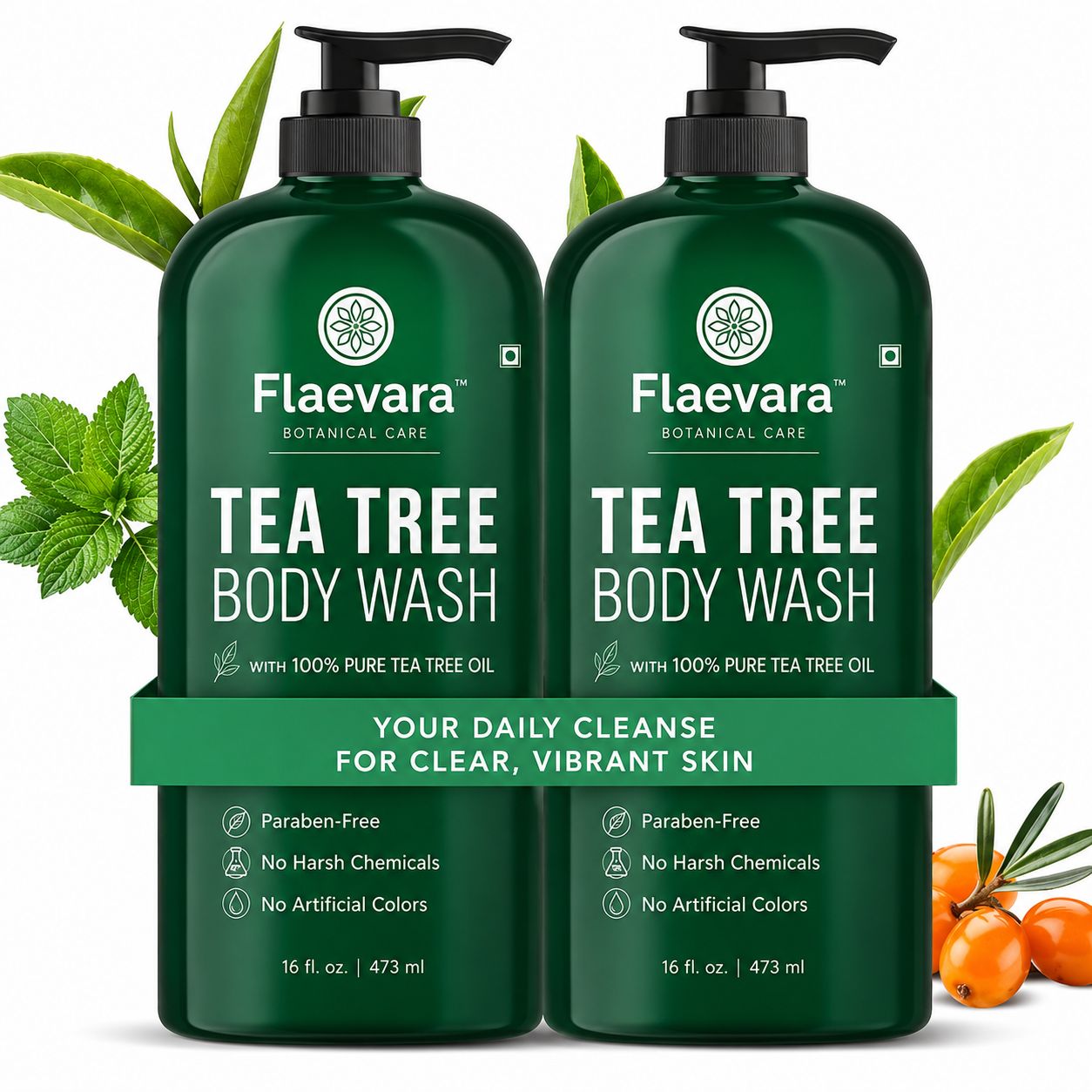 Flaevara™ Deep cleansing formula for healthy-looking skin.